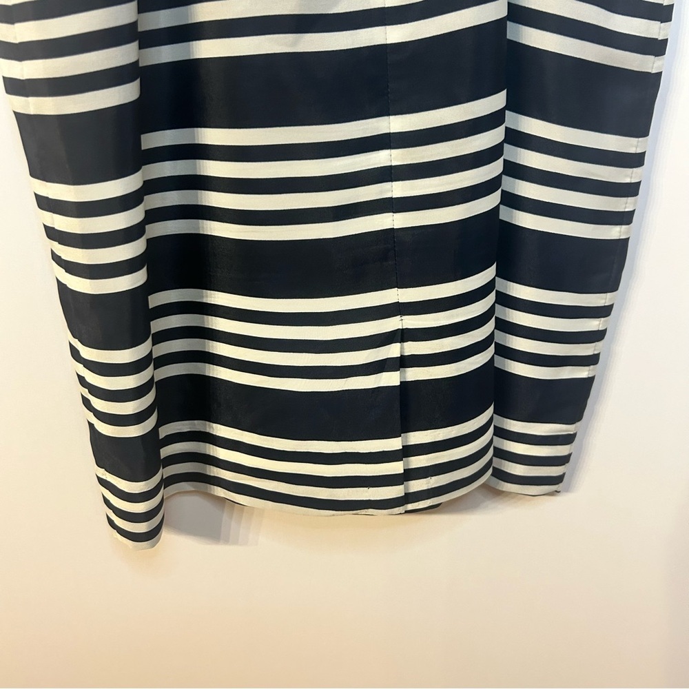 J.Crew Navy Blue and White Striped Sleeveless Dress, Size 4 - Picture 5 of 8